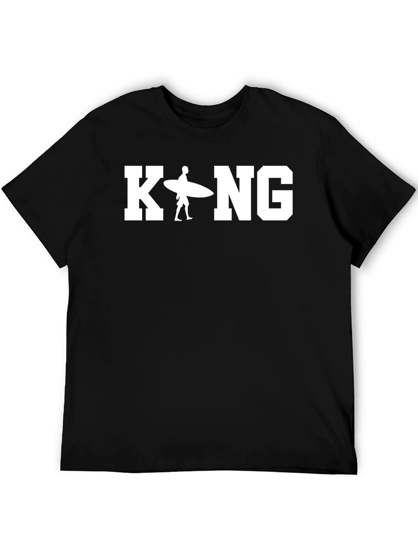 King Surfer T-Shirt - Black Tee