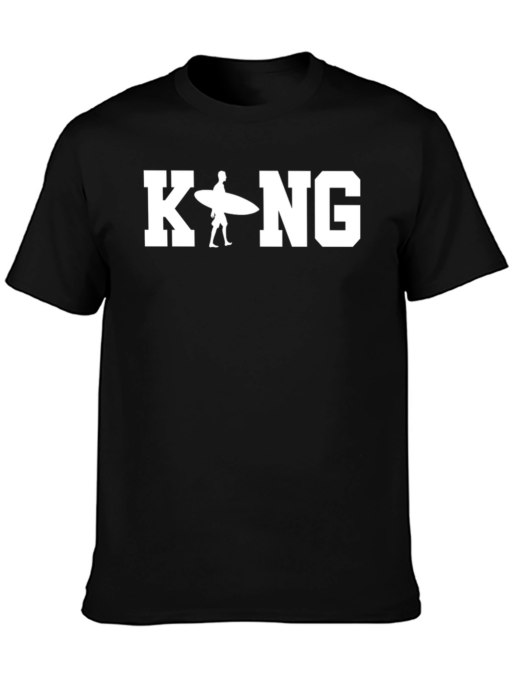 King Surfer T-Shirt - Black Tee