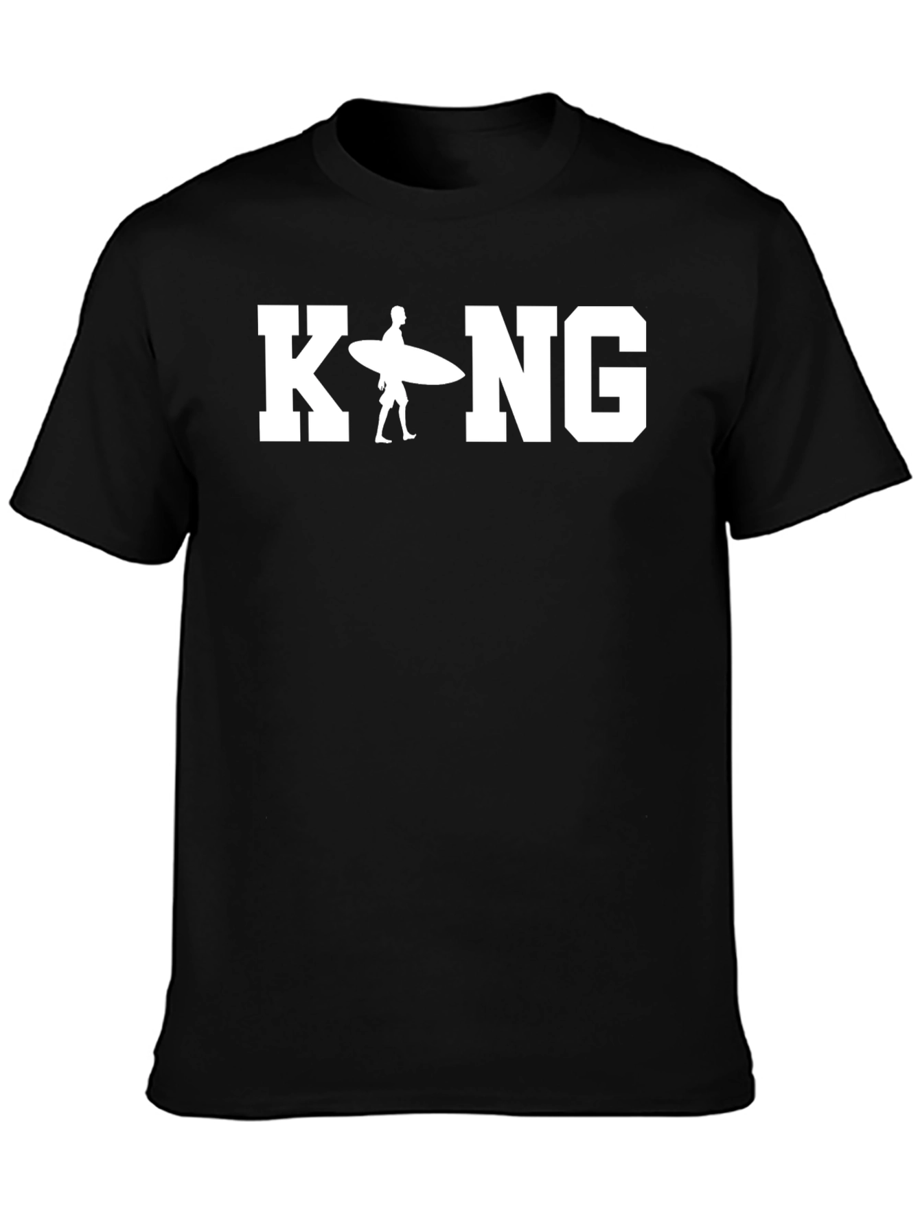 King Surfer T-Shirt - Black Tee