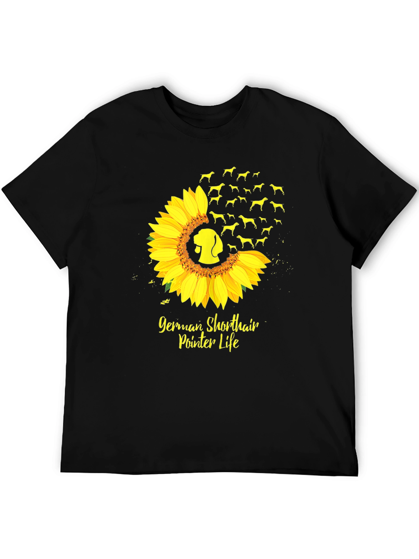 German Shorthaired Pointer Sunflower T-Shirt – Dog Lover Graphic Tee