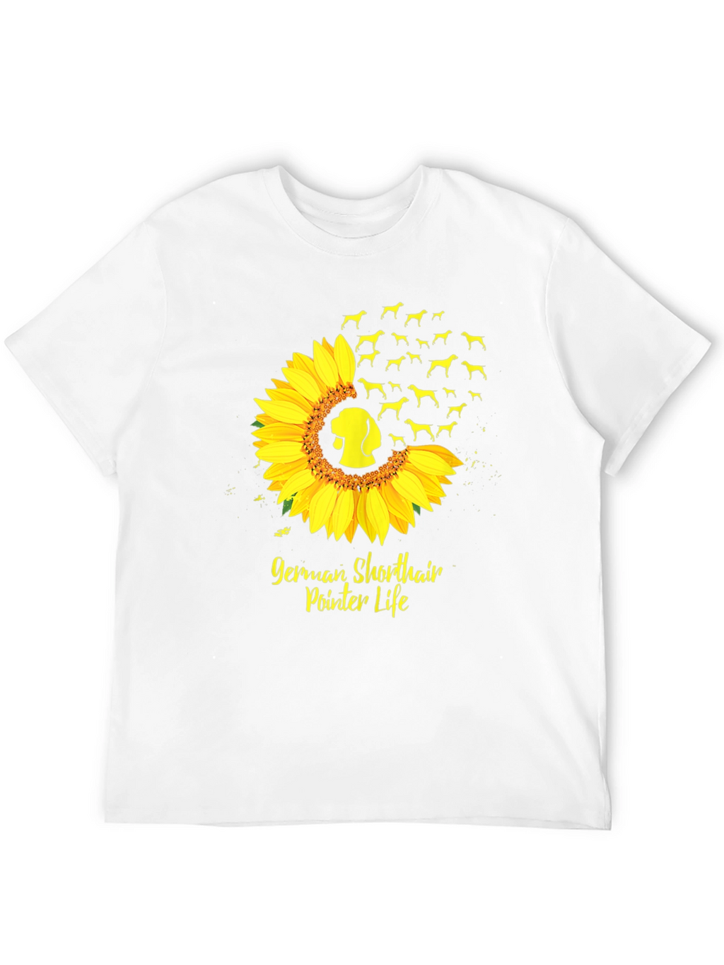 German Shorthaired Pointer Sunflower T-Shirt – Dog Lover Graphic Tee