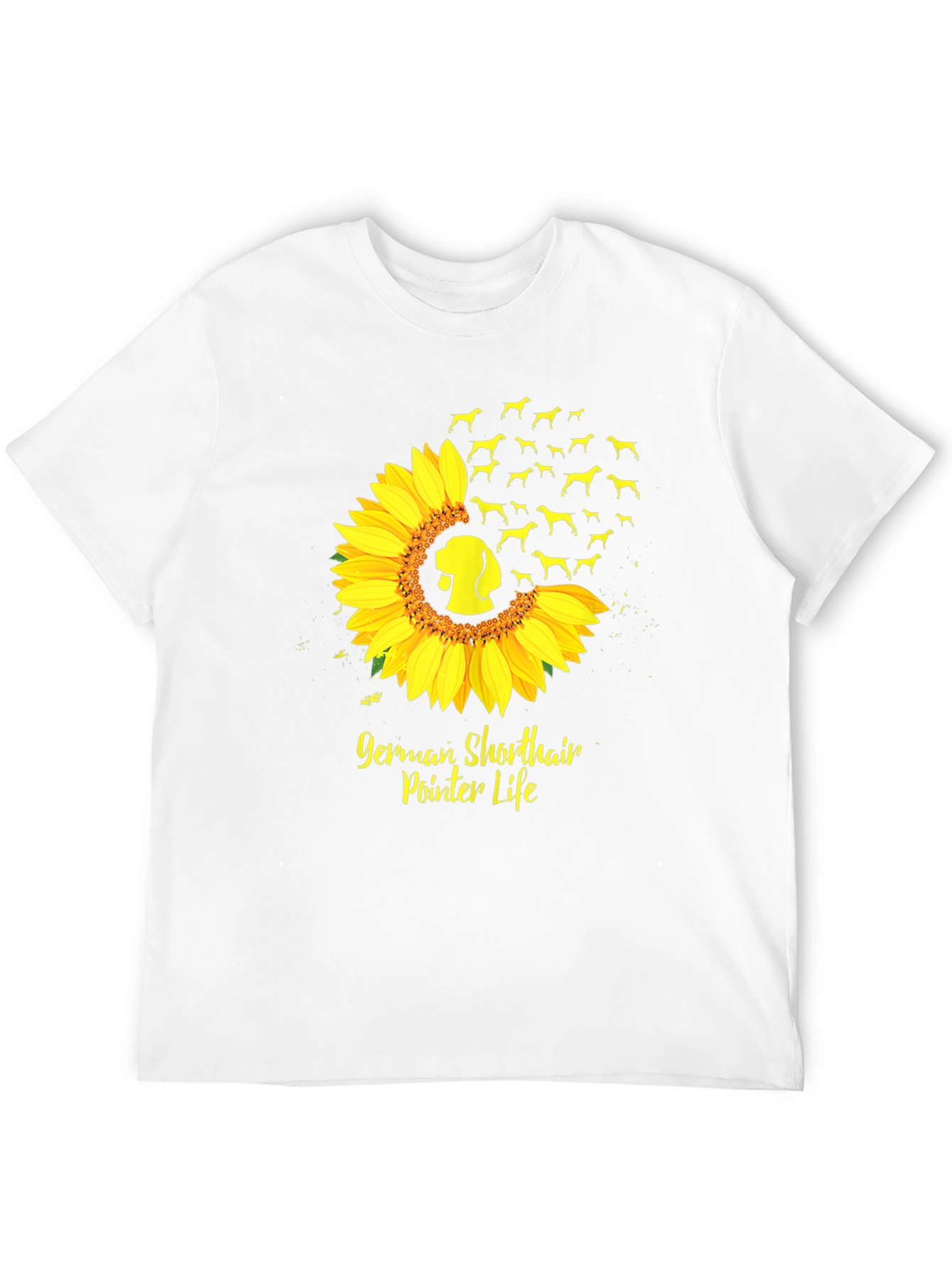 German Shorthaired Pointer Sunflower T-Shirt – Dog Lover Graphic Tee