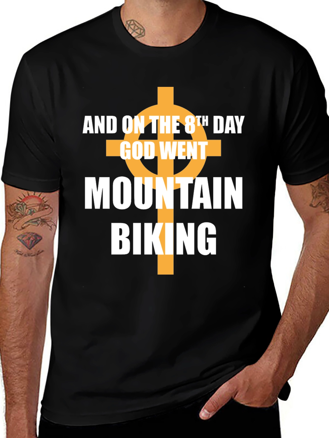 Mountain Biking Graphic Tee - And on the 8th Day...