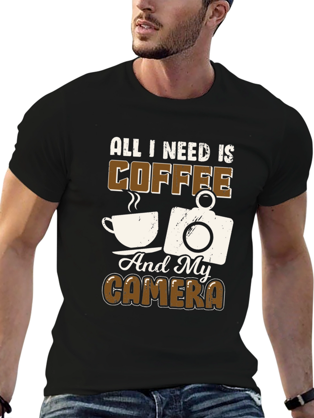 Coffee and Camera T-Shirt - Photographers Dream