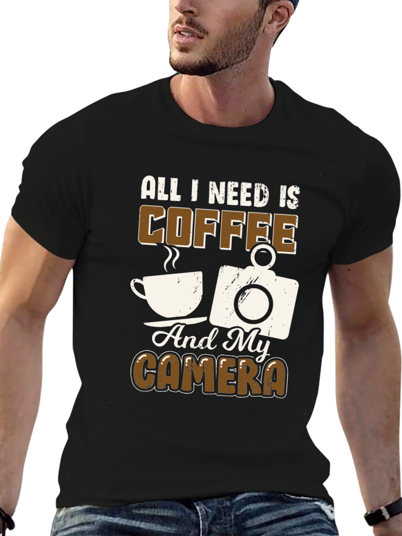 Coffee and Camera T-Shirt - Photographers Dream