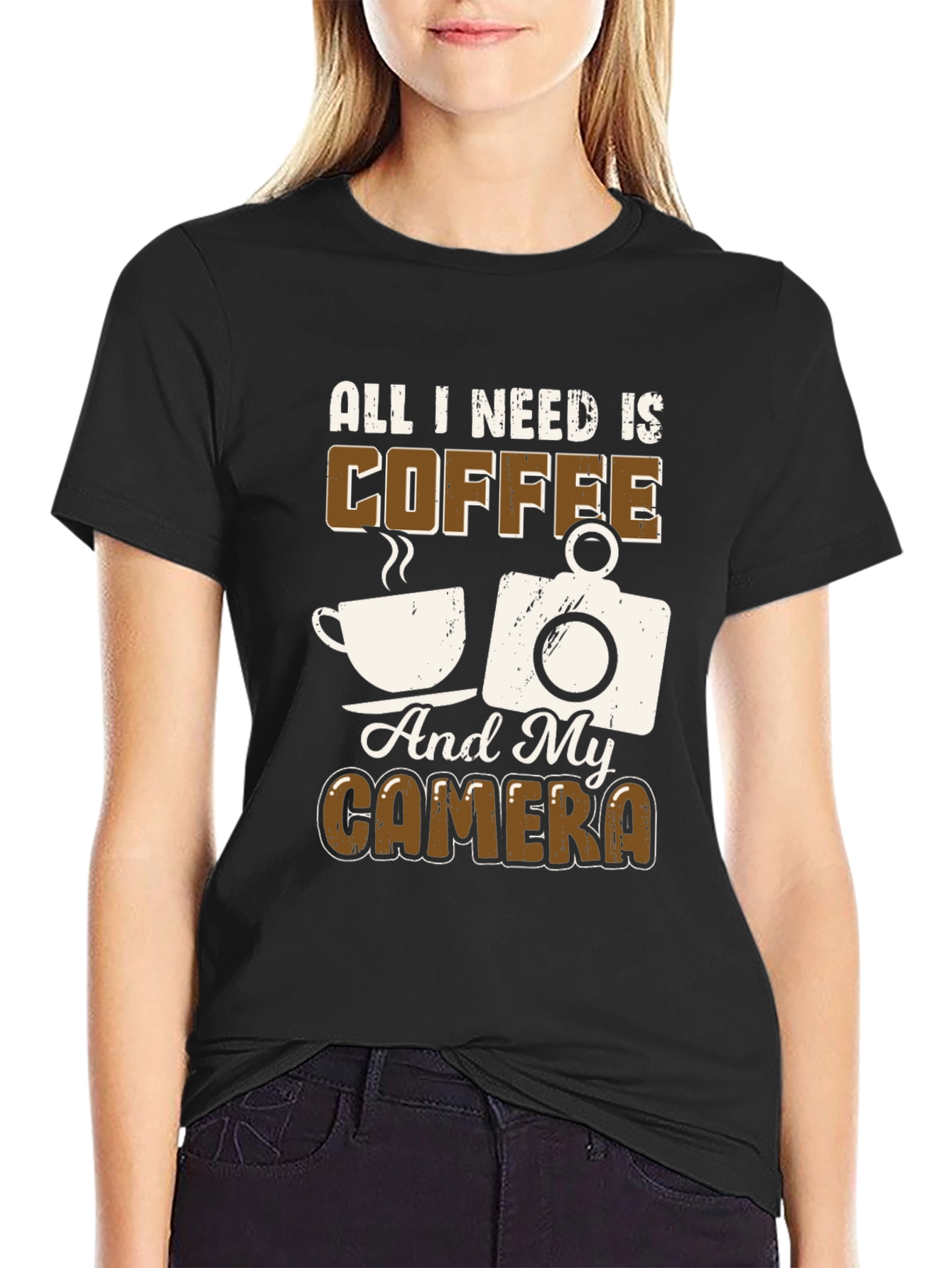 Coffee and Camera T-Shirt - Photographers Dream