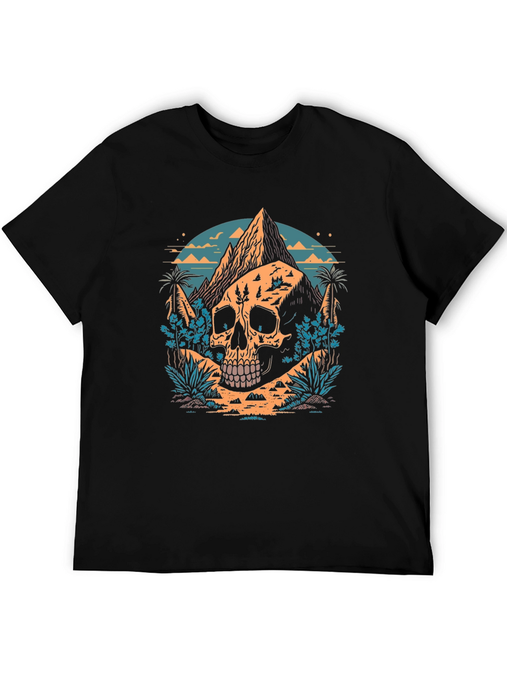 Skull Mountain Graphic Tee - Unique Design
