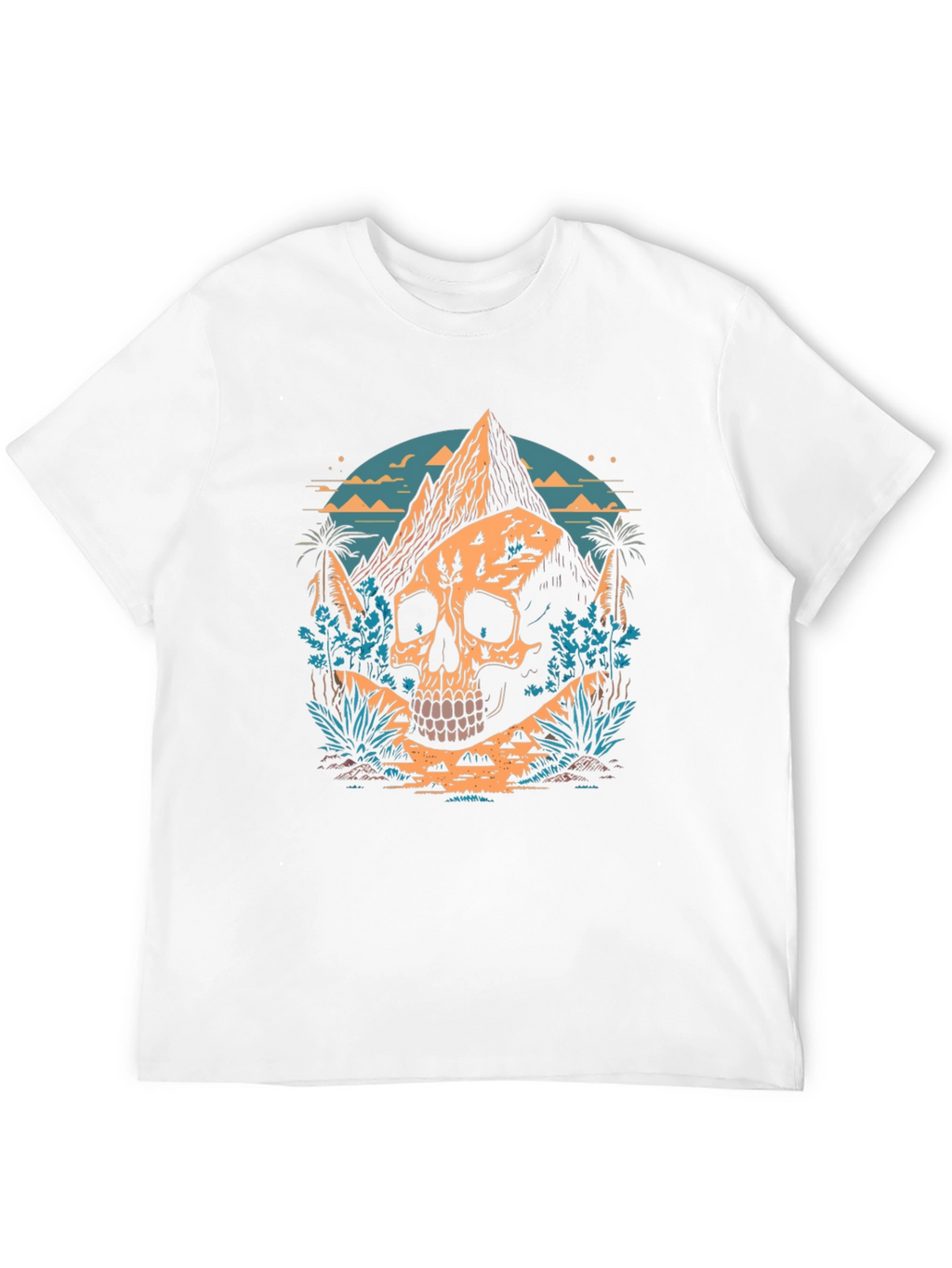 Skull Mountain Graphic Tee - Unique Design