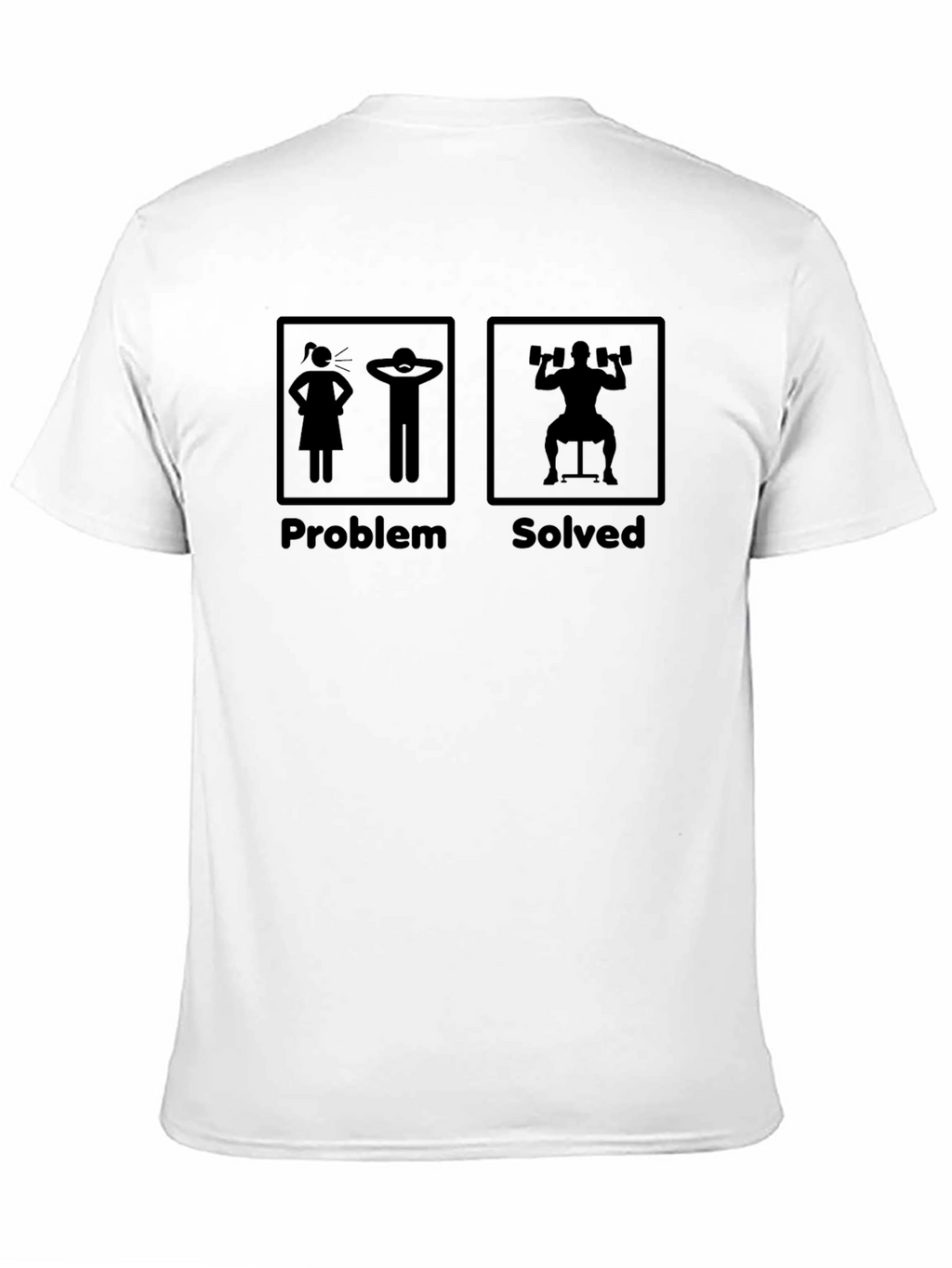 Problem Solved Funny Gym Workout T-Shirt