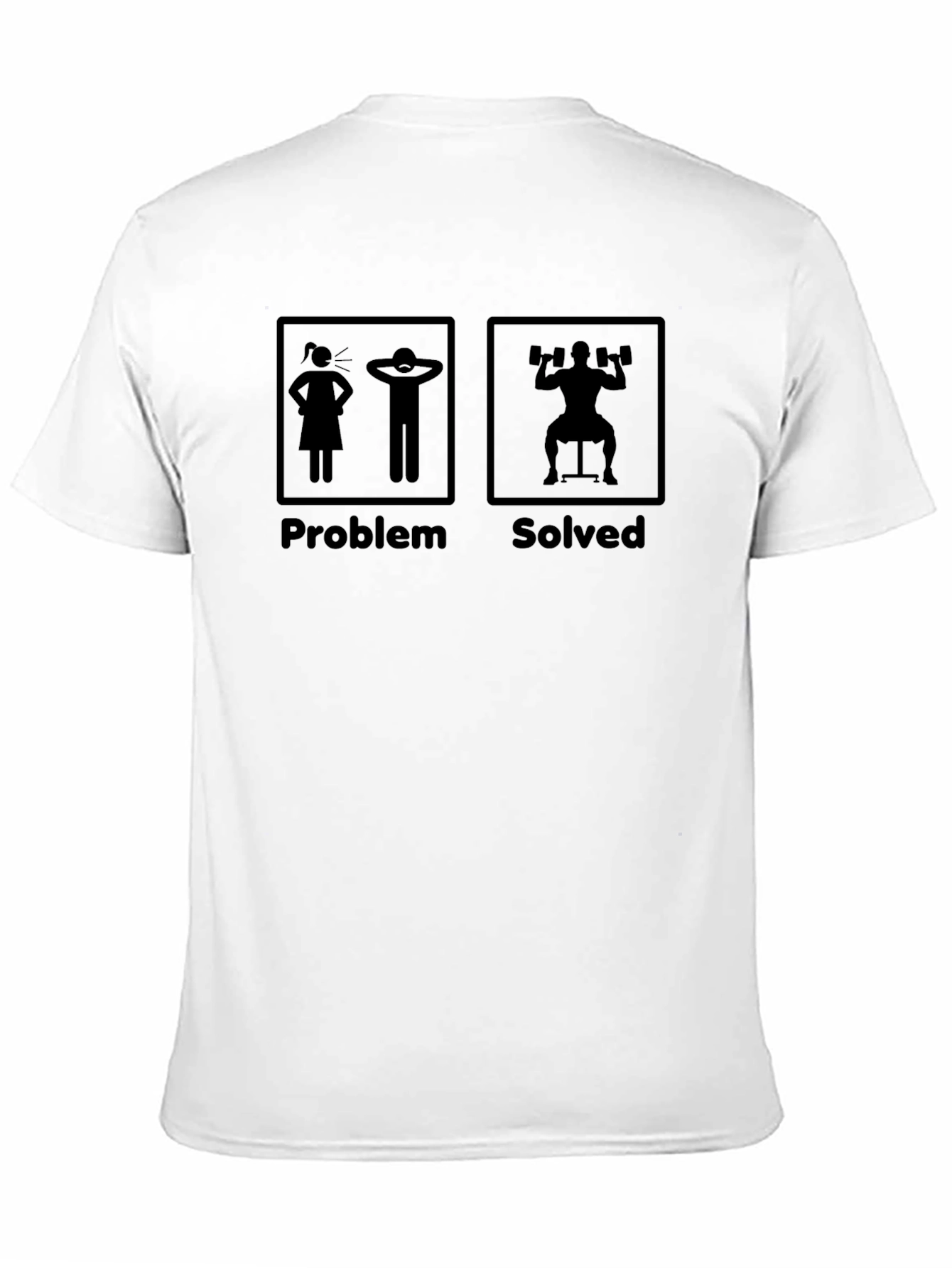 Problem Solved Funny Gym Workout T-Shirt