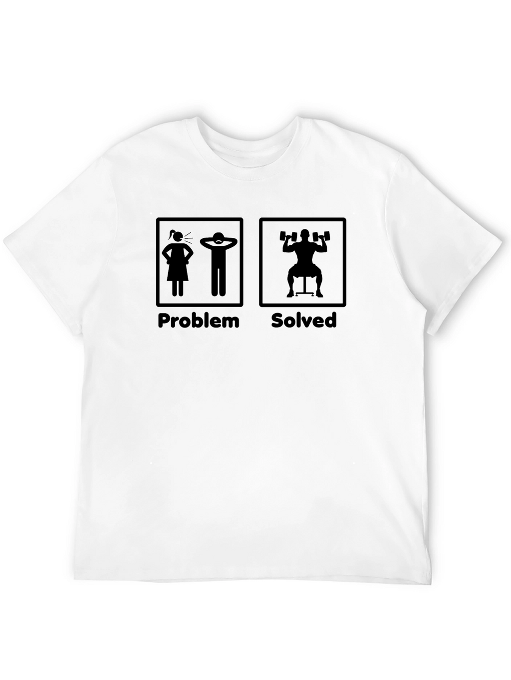 Problem Solved Funny Gym Workout T-Shirt