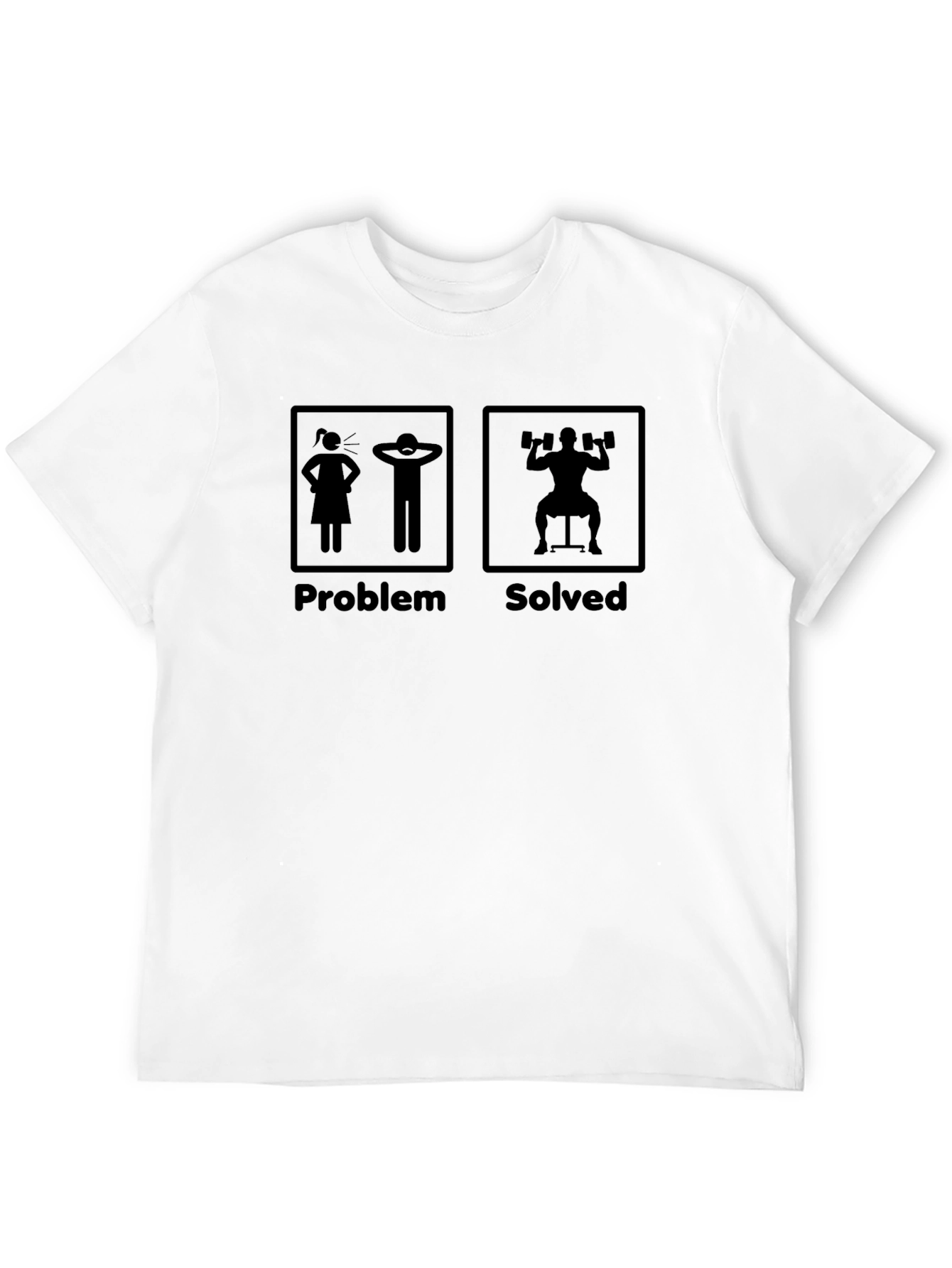 Problem Solved Funny Gym Workout T-Shirt