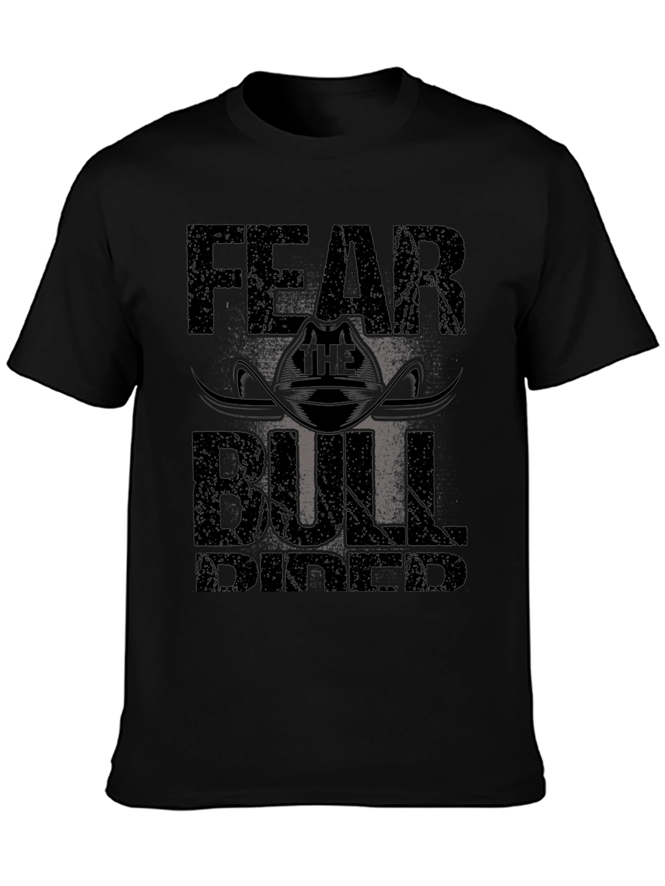 Fear the Bull Rider Black T-Shirt