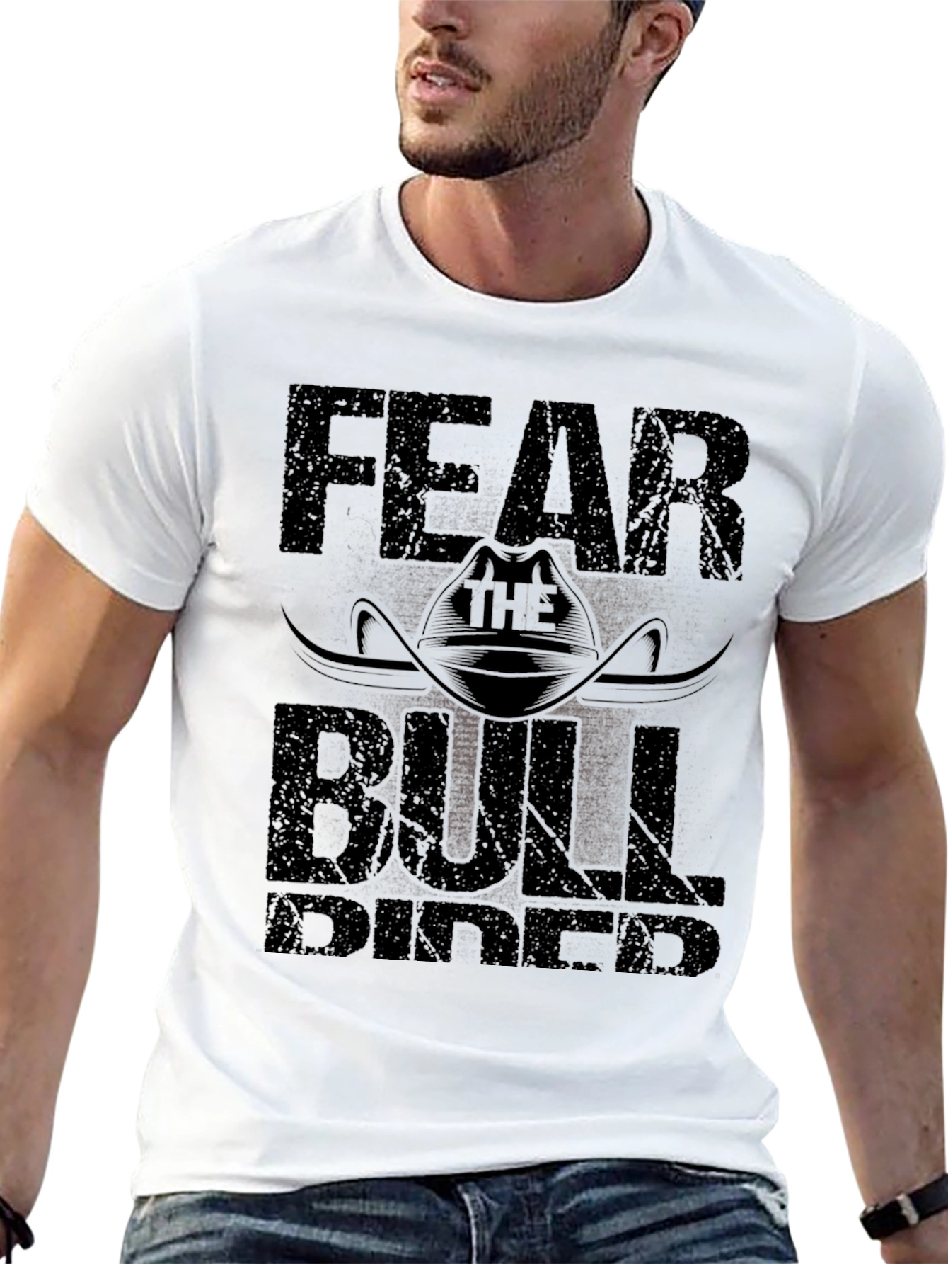 Fear the Bull Rider Black T-Shirt