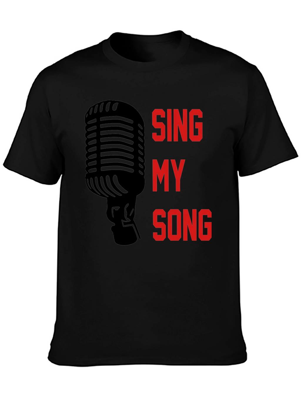 Sing My Song Graphic Tee - Black Unisex T-Shirt