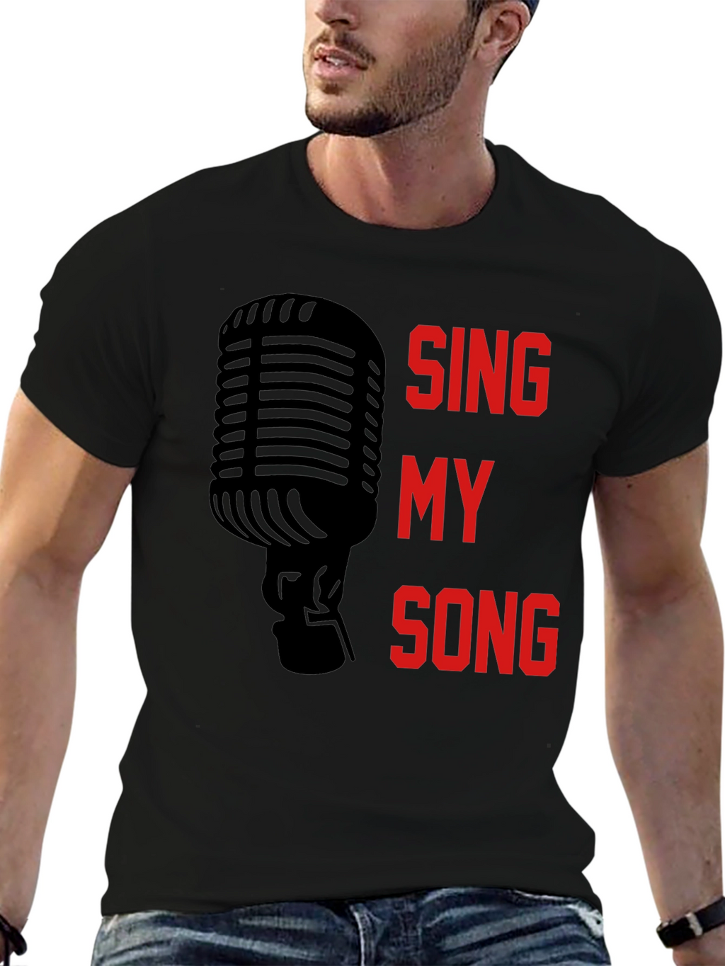 Sing My Song Graphic Tee - Black Unisex T-Shirt