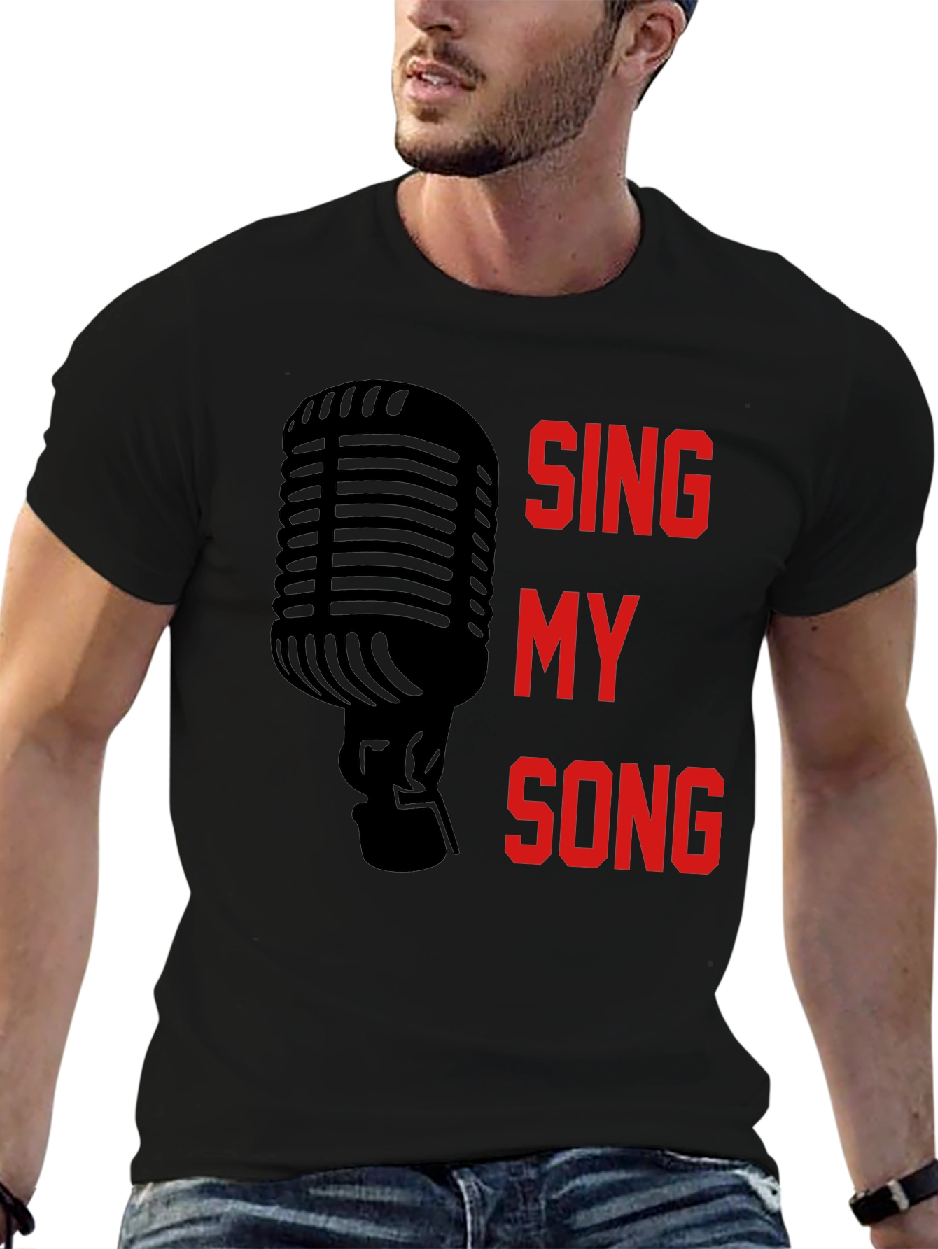 Sing My Song Graphic Tee - Black Unisex T-Shirt