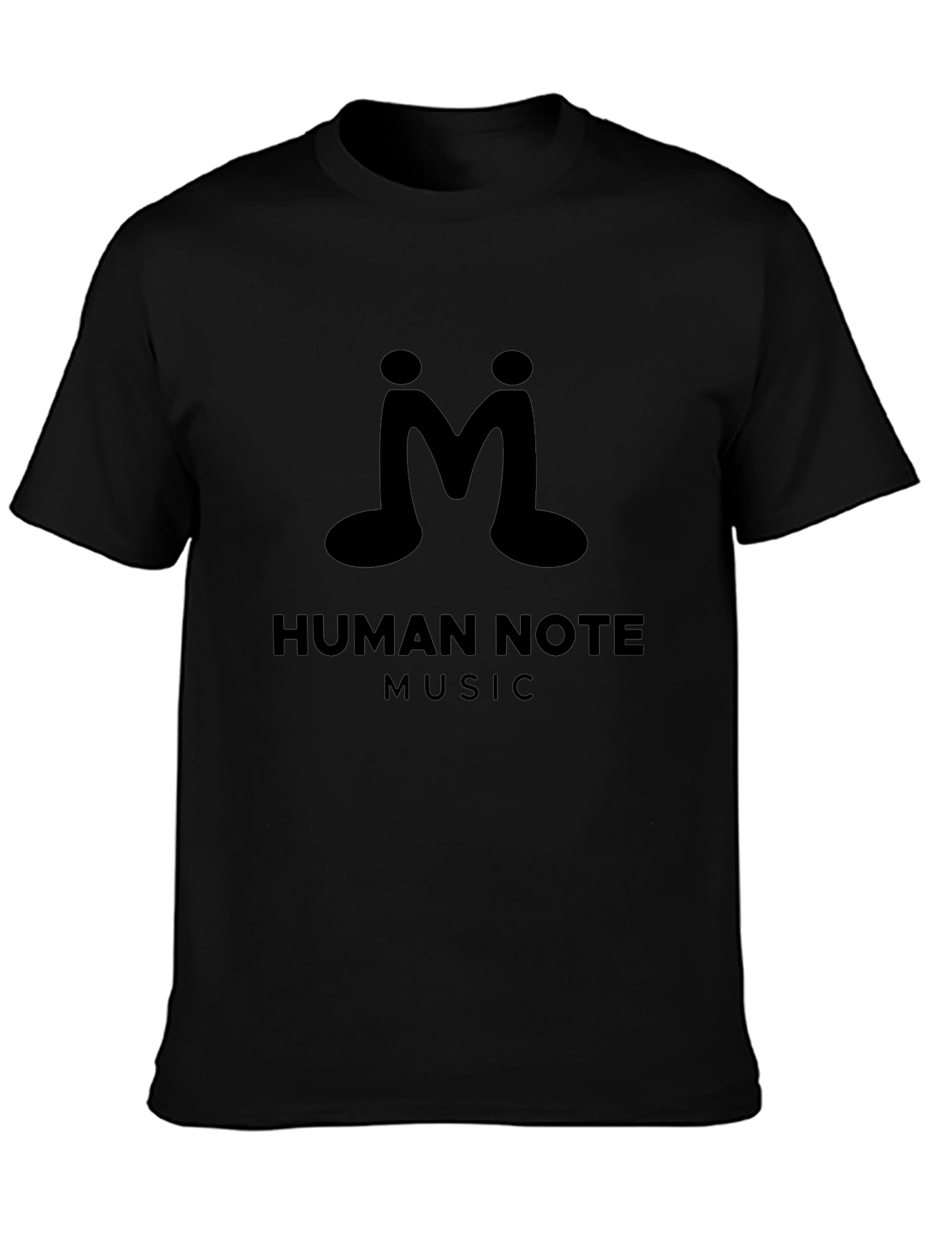 Human Note Music Black T-Shirt