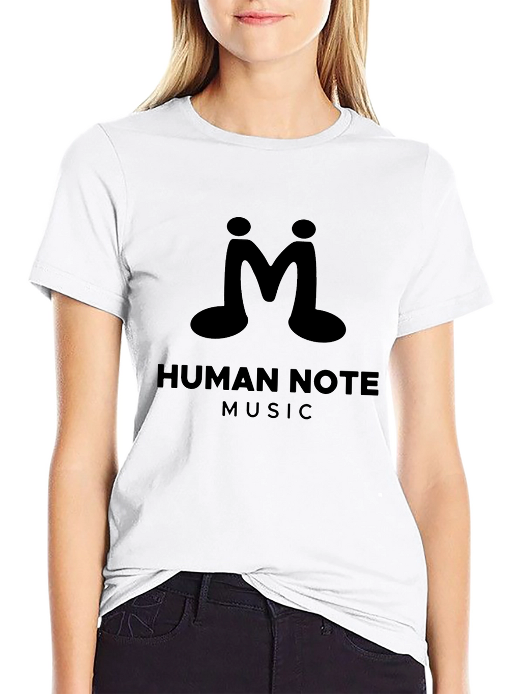 Human Note Music Black T-Shirt