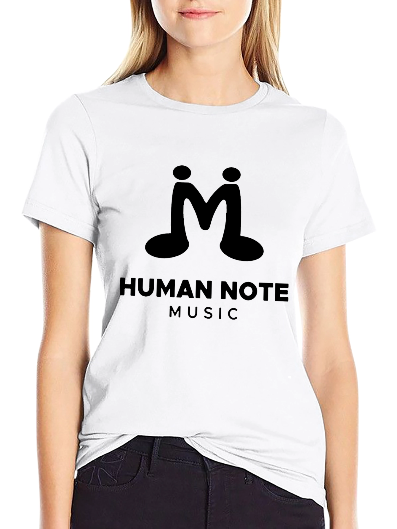 Human Note Music Black T-Shirt