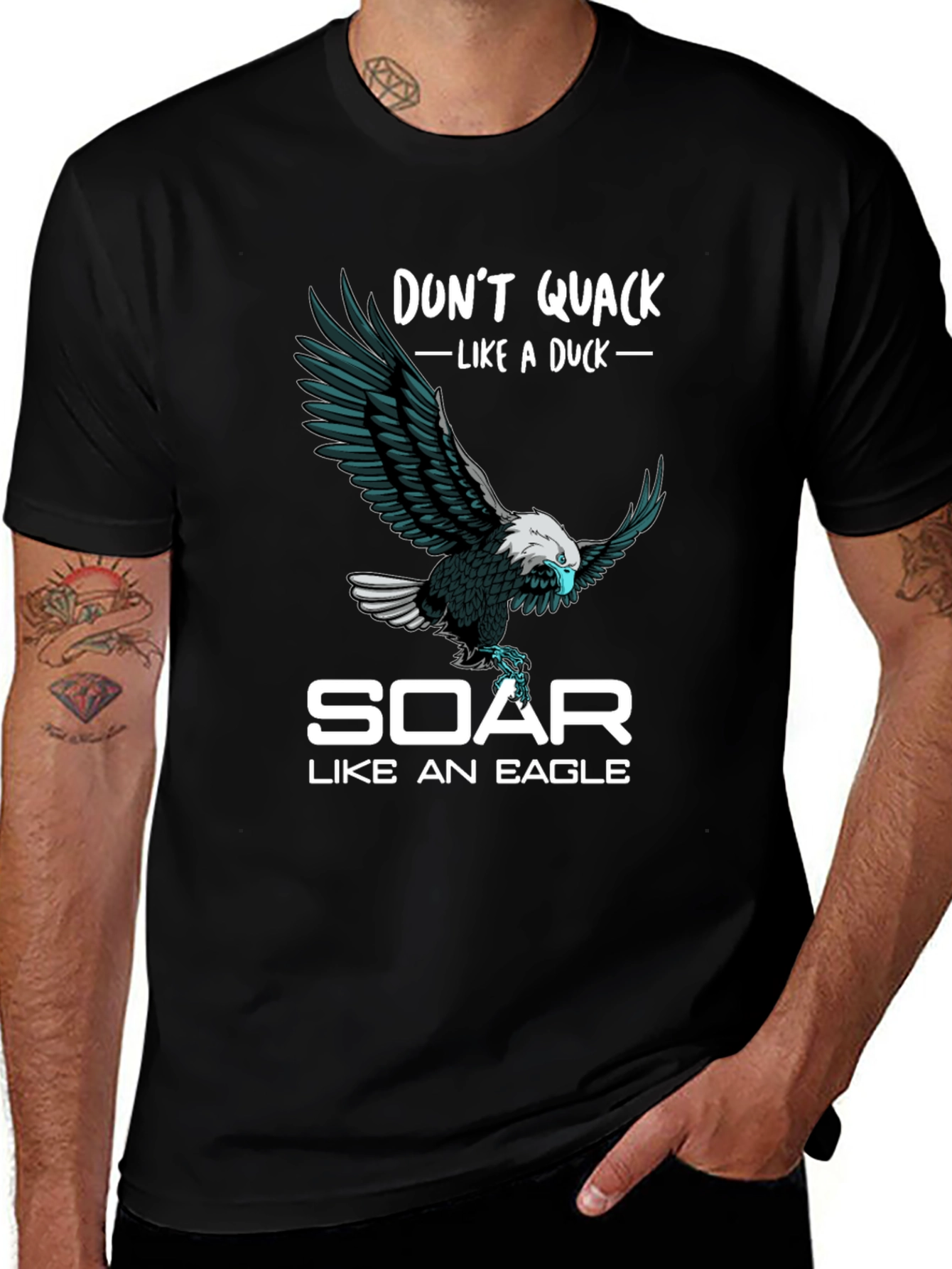Dont Quack Like a Duck Eagle Graphic T-Shirt