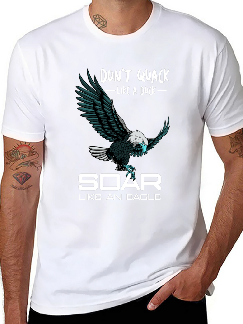 Dont Quack Like a Duck Eagle Graphic T-Shirt