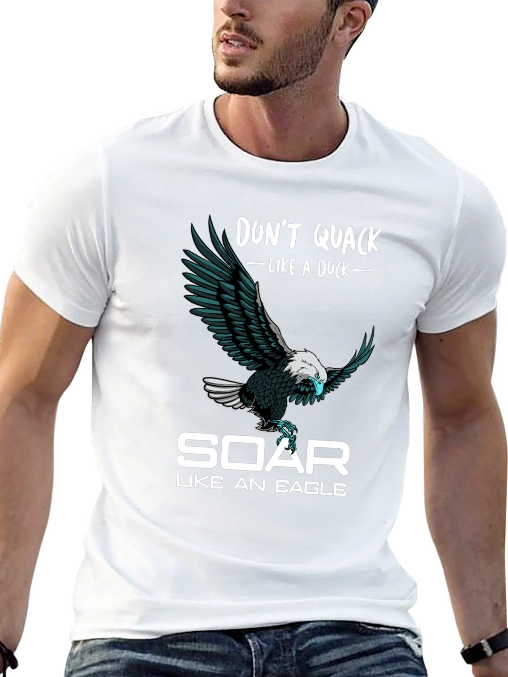 Dont Quack Like a Duck Eagle Graphic T-Shirt