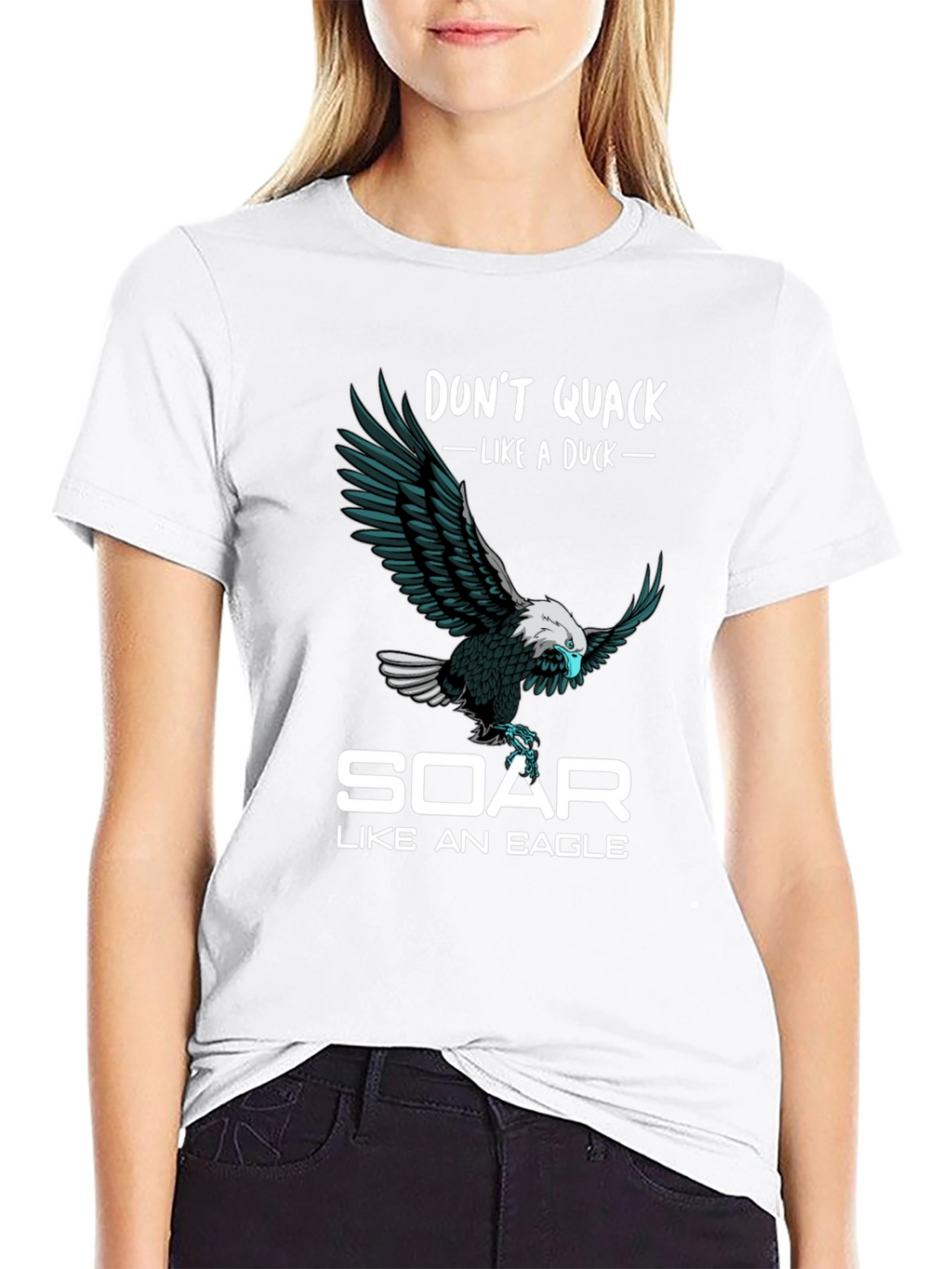 Dont Quack Like a Duck Eagle Graphic T-Shirt