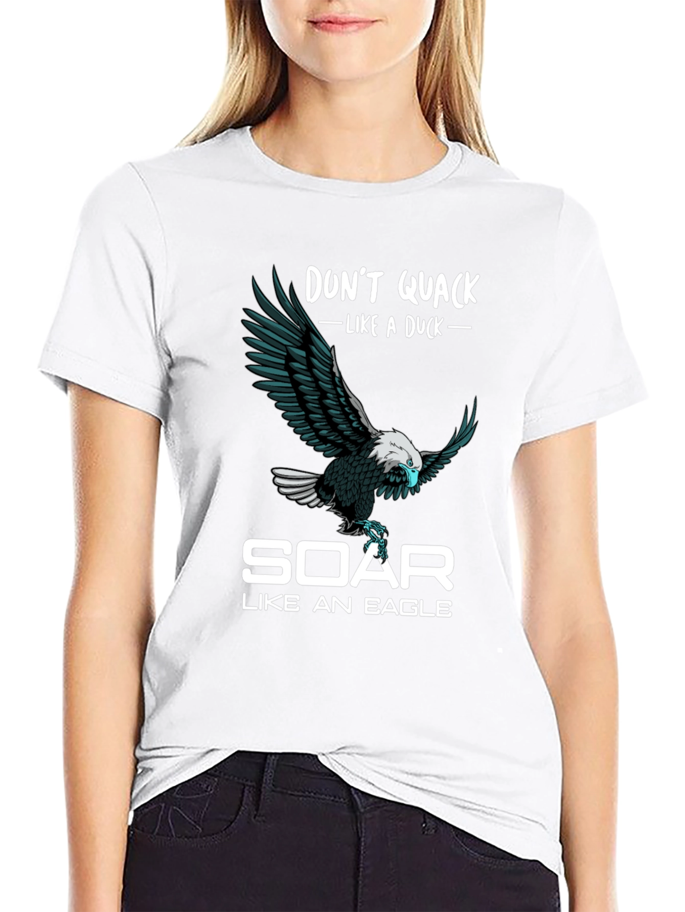 Dont Quack Like a Duck Eagle Graphic T-Shirt