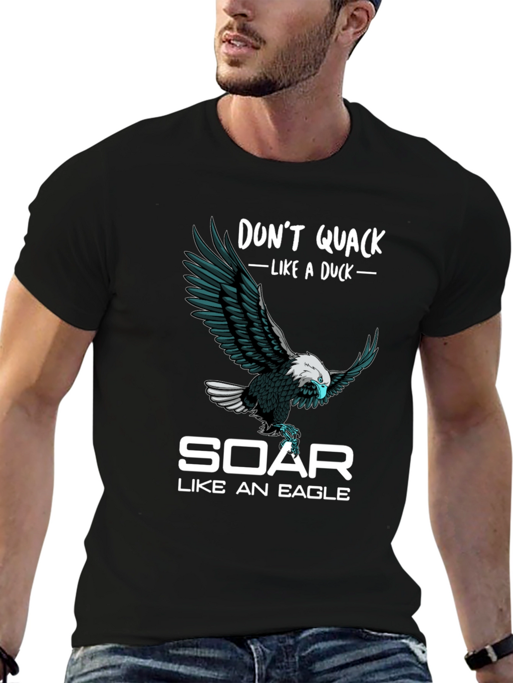 Dont Quack Like a Duck Eagle Graphic T-Shirt