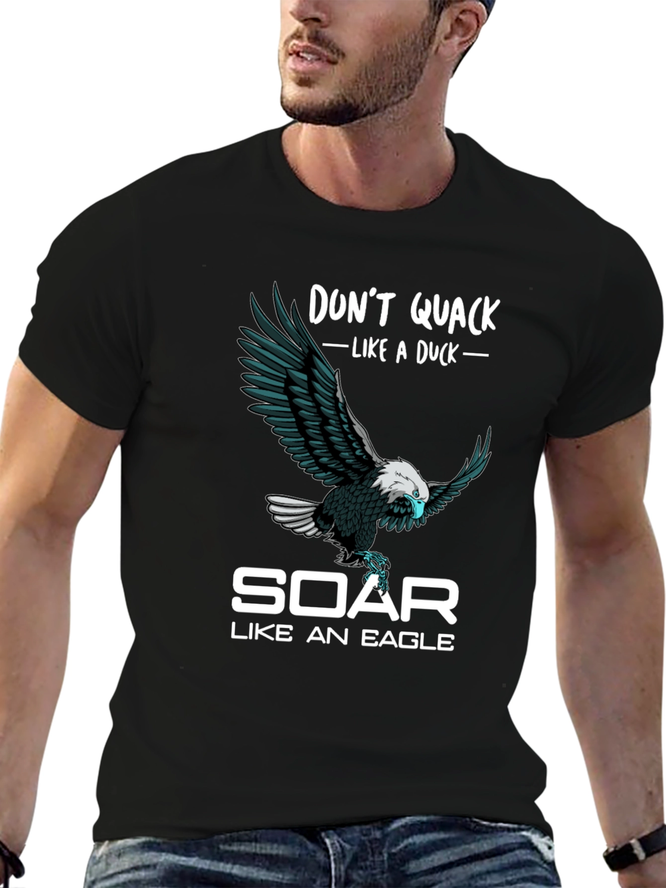 Dont Quack Like a Duck Eagle Graphic T-Shirt