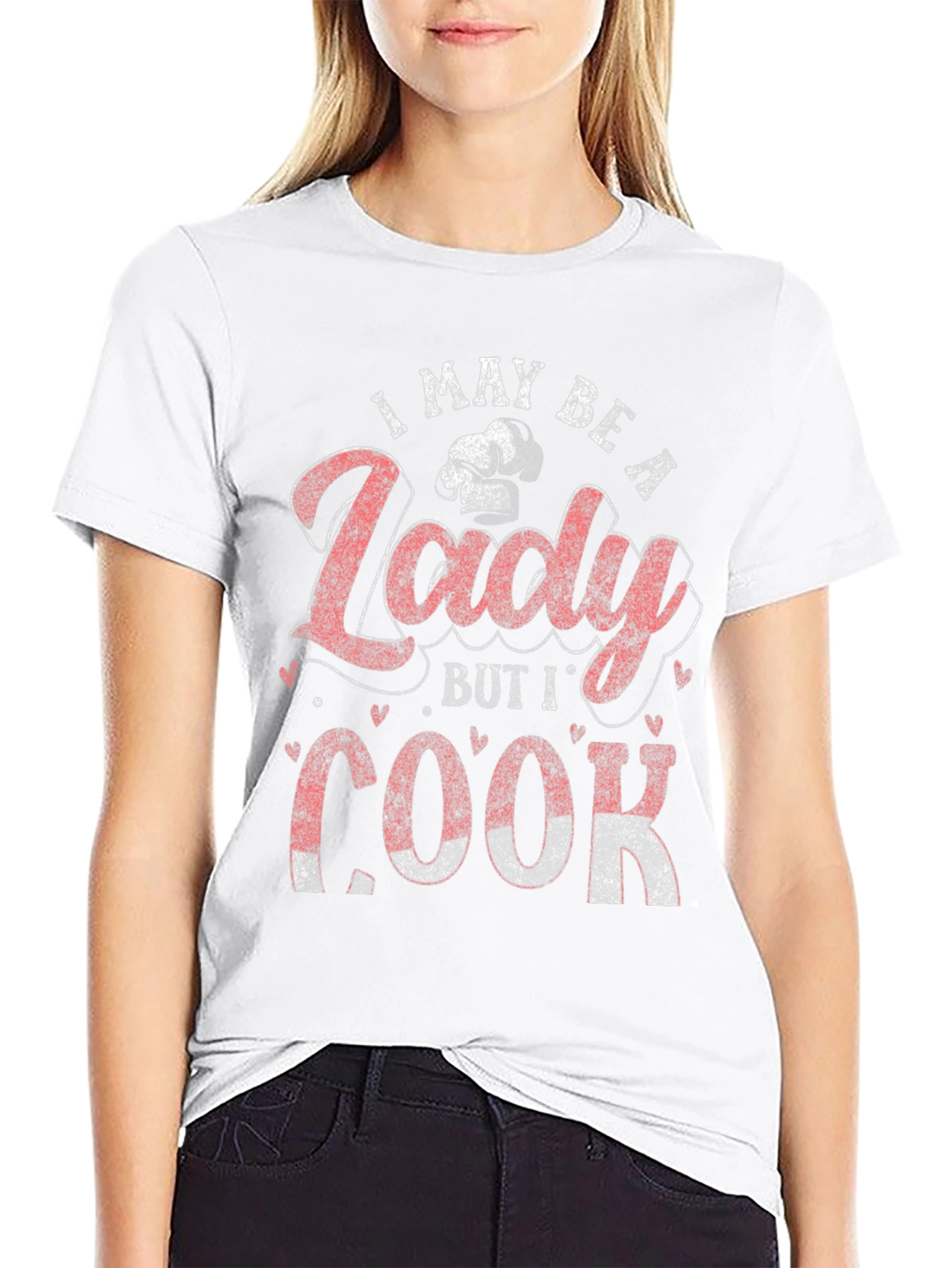 I May Be A Lady But I Cook Funny Chef T-Shirt