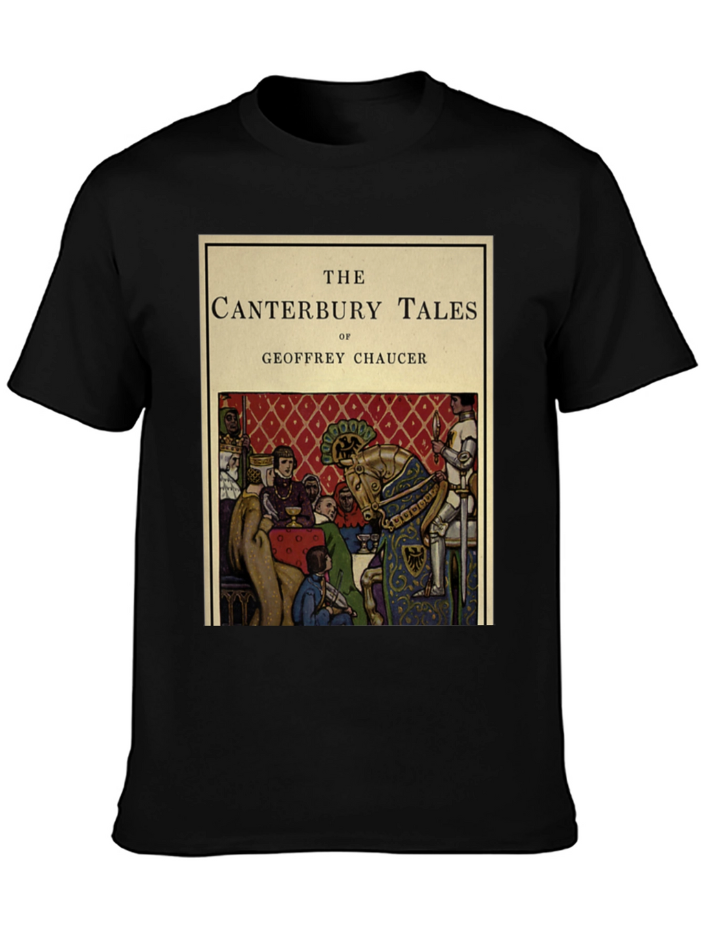 Canterbury Tales T-Shirt - Chaucer Book Cover Design