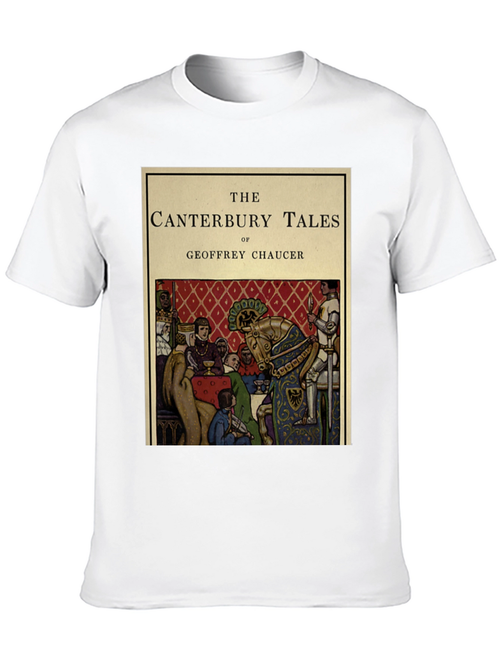 Canterbury Tales T-Shirt - Chaucer Book Cover Design