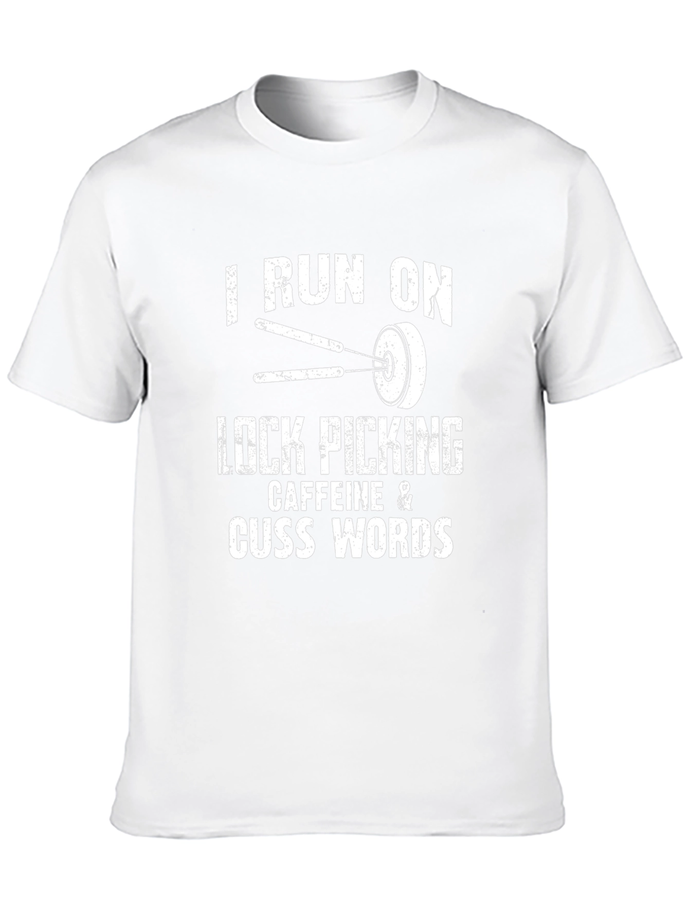 Lock Picking Caffeine Cuss Words T-Shirt