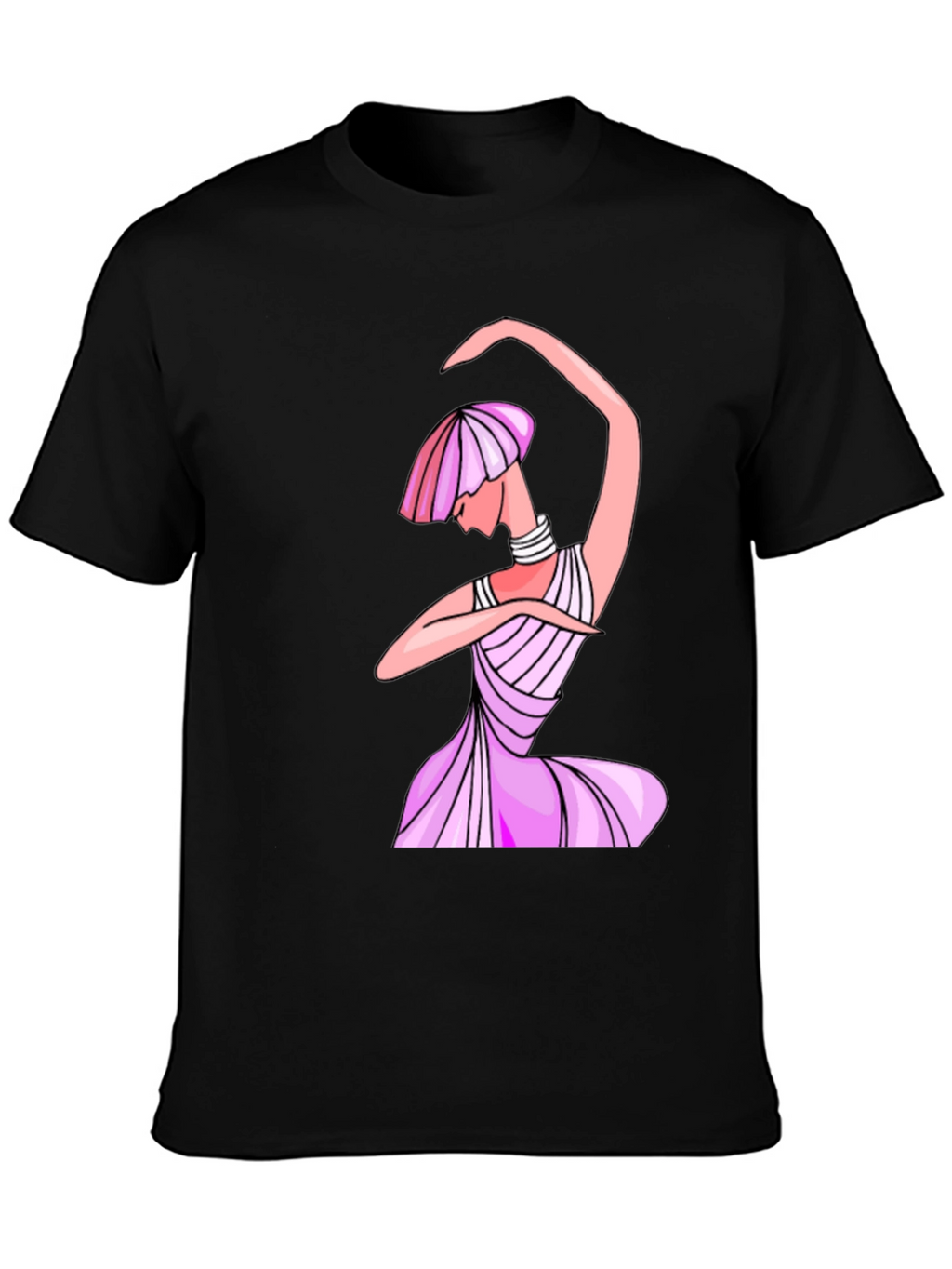 Unique Woman Graphic Black T-Shirt