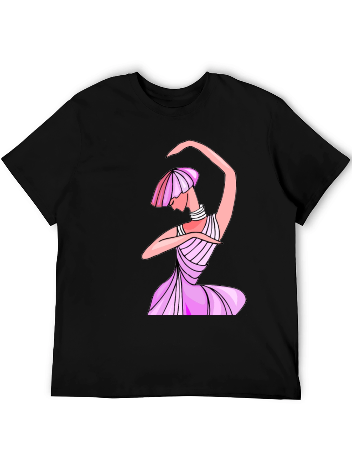 Unique Woman Graphic Black T-Shirt