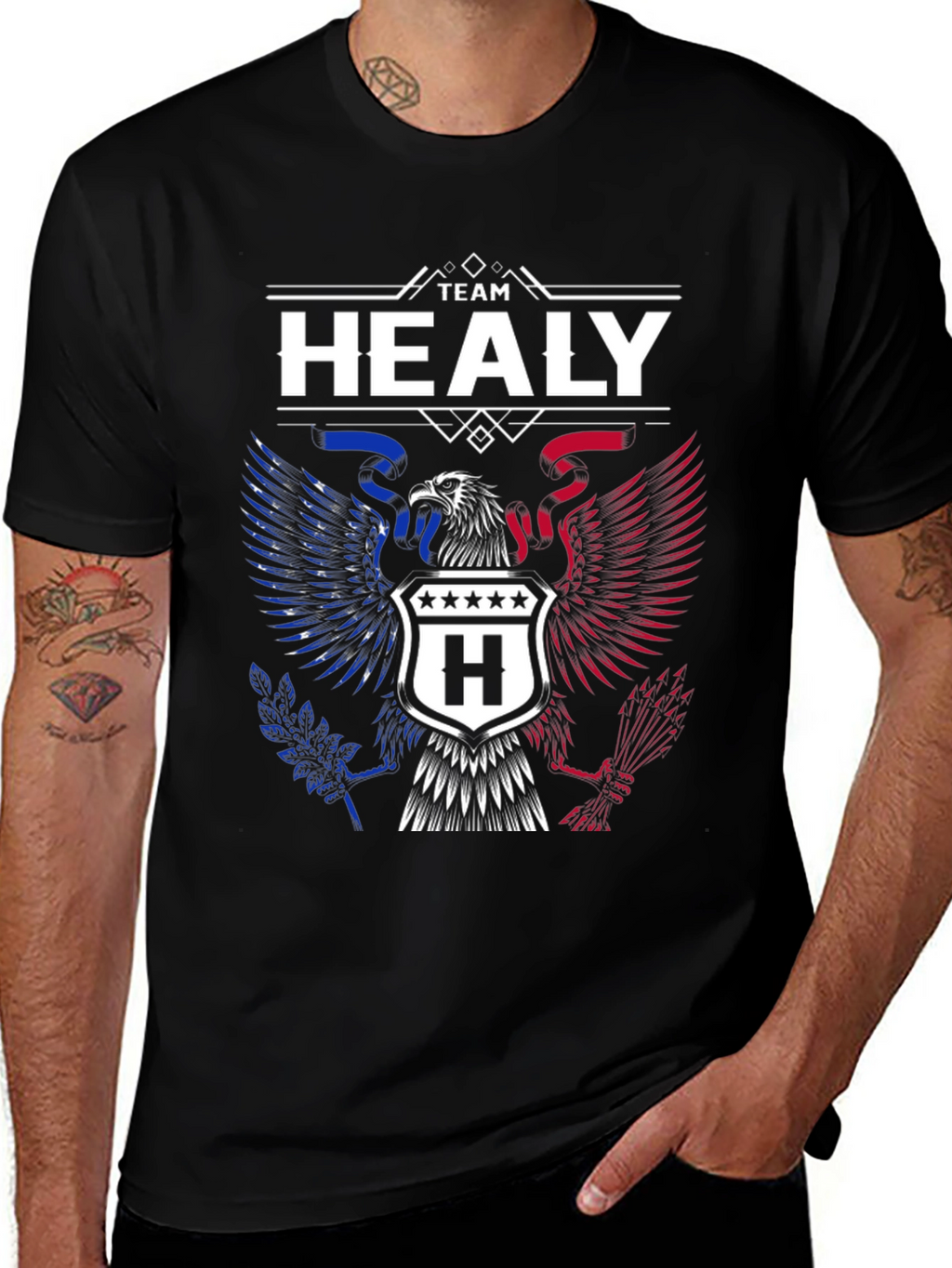 Team Healy Eagle Patriotic T-Shirt