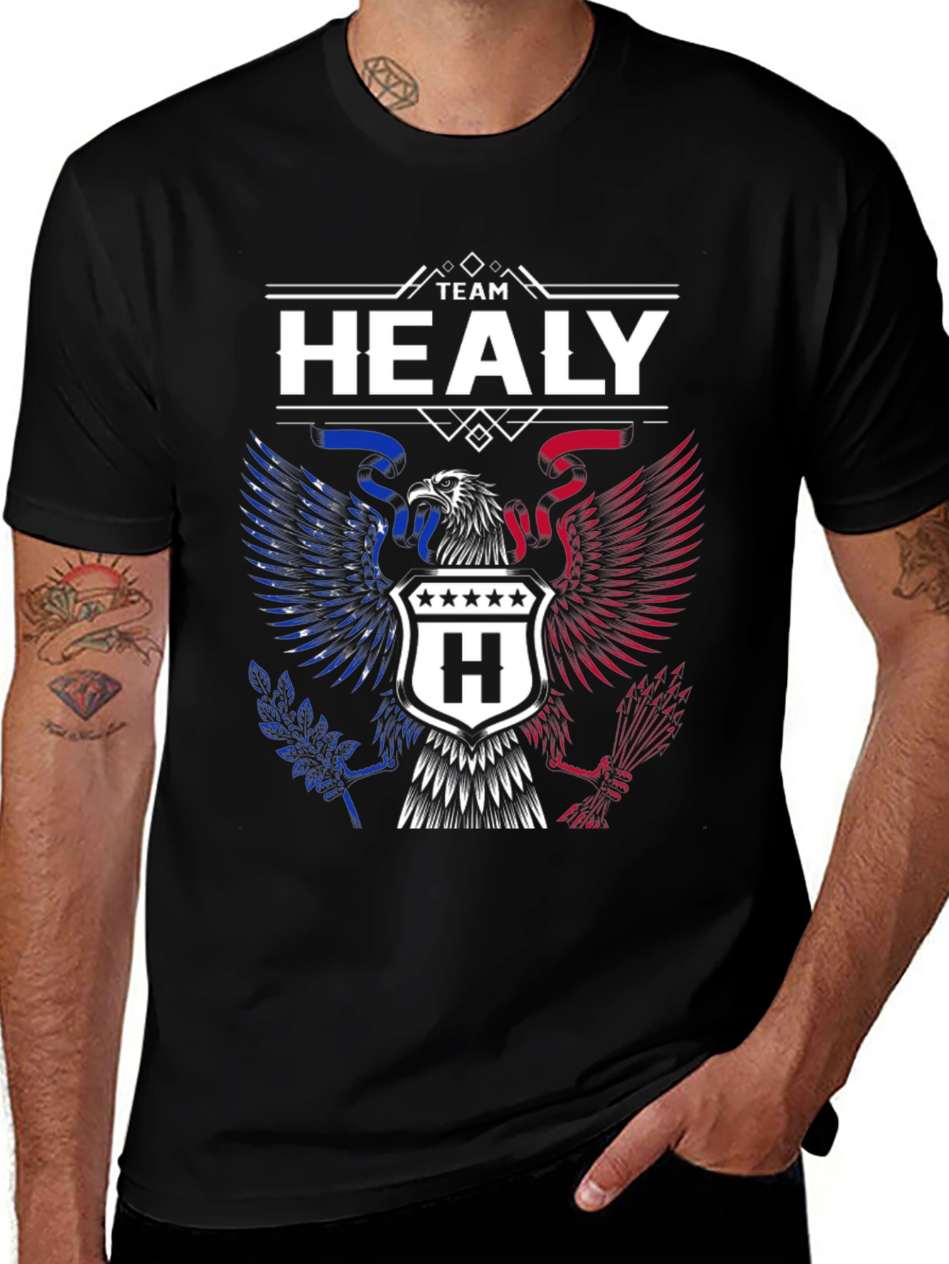 Team Healy Eagle Patriotic T-Shirt