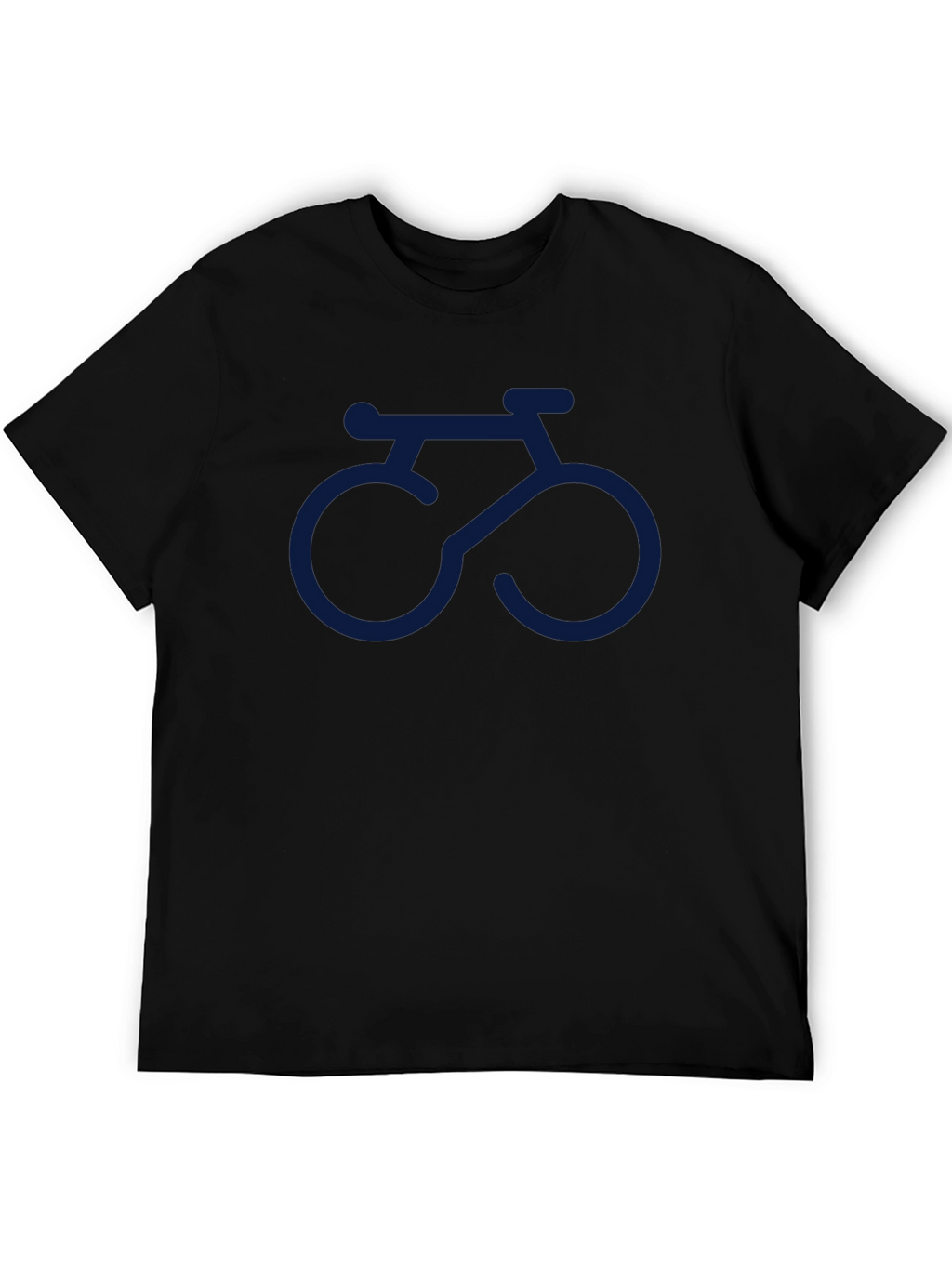 Bike Graphic Tee - Black Cotton Casual T-Shirt