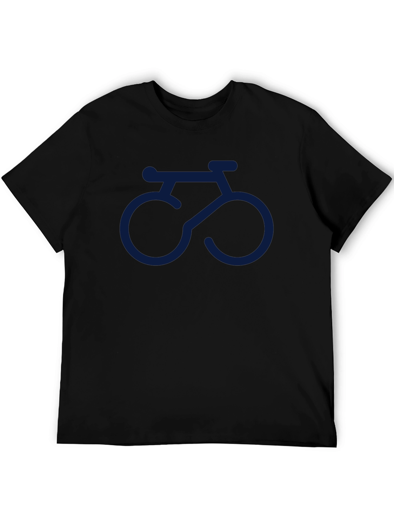 Bike Graphic Tee - Black Cotton Casual T-Shirt