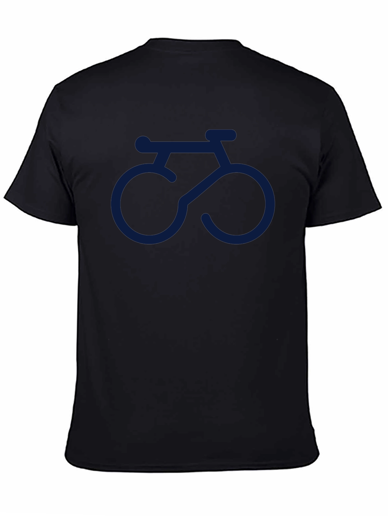 Bike Graphic Tee - Black Cotton Casual T-Shirt