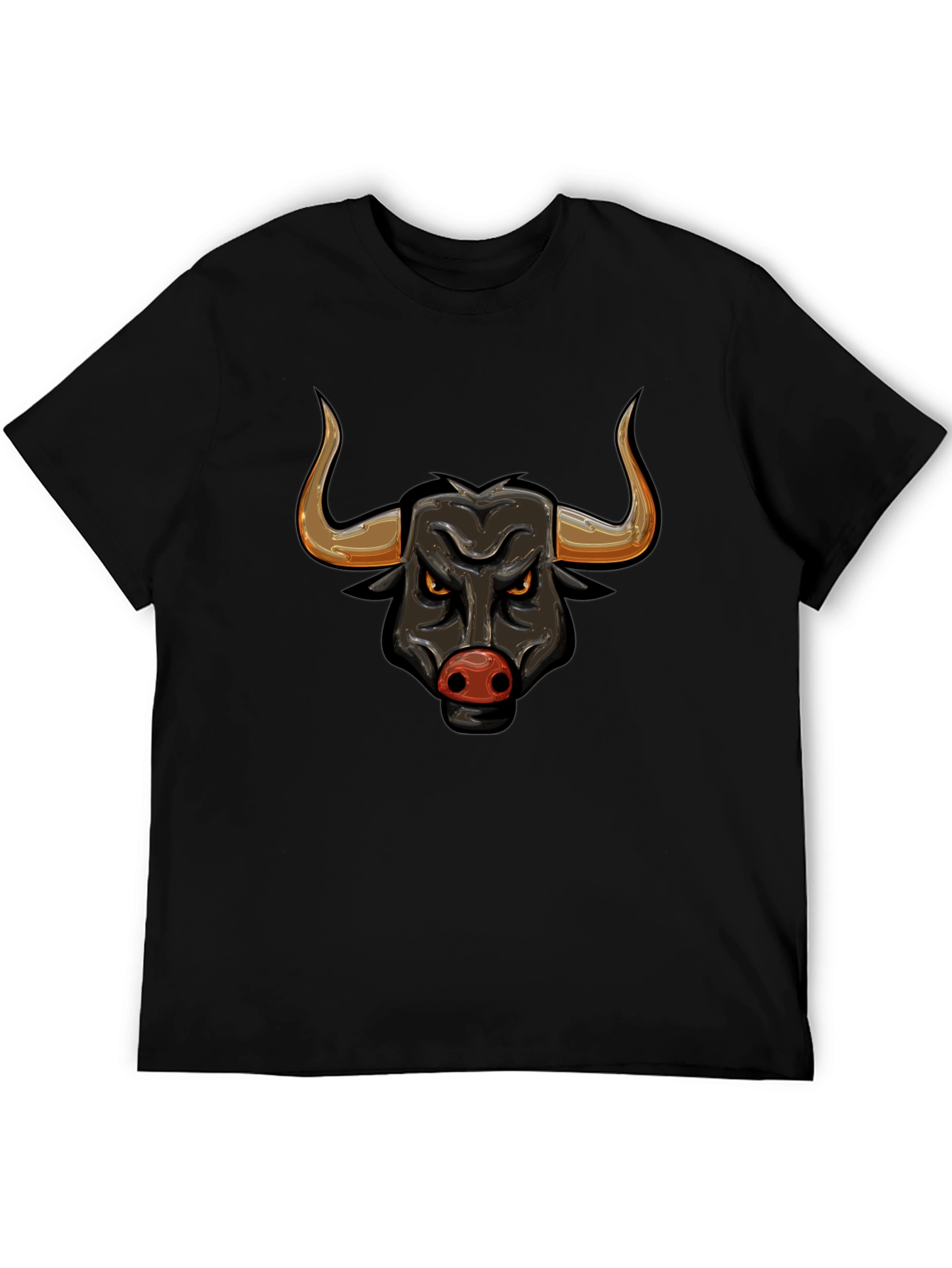 Black Bull Graphic Tee - Bold Design