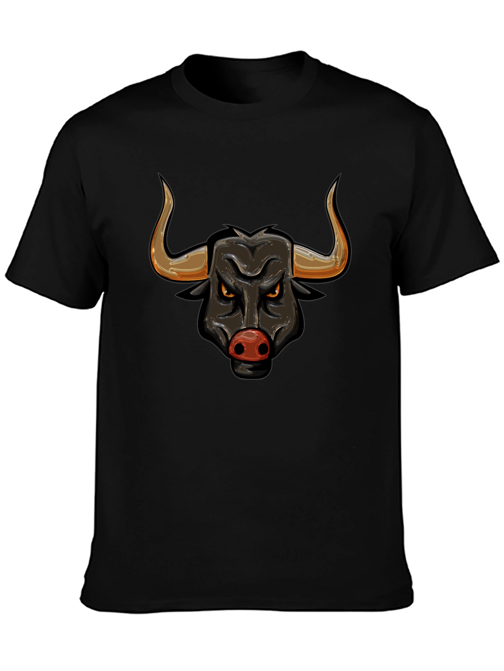 Black Bull Graphic Tee - Bold Design