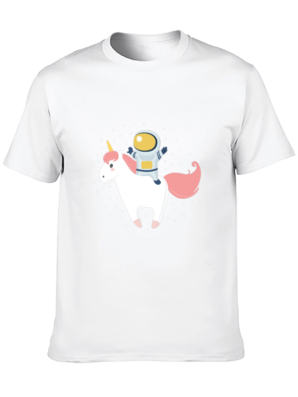 Astronaut Unicorn Graphic Black T-Shirt