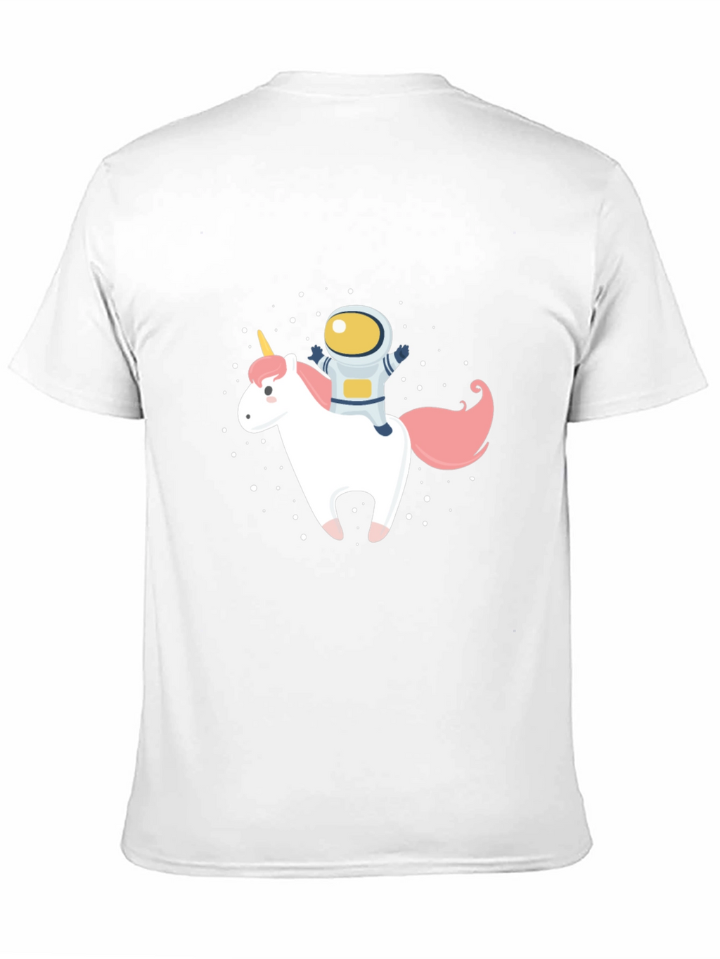 Astronaut Unicorn Graphic Black T-Shirt
