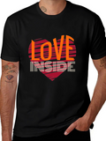 Love Inside Graphic Tee - Trendy Heart Design