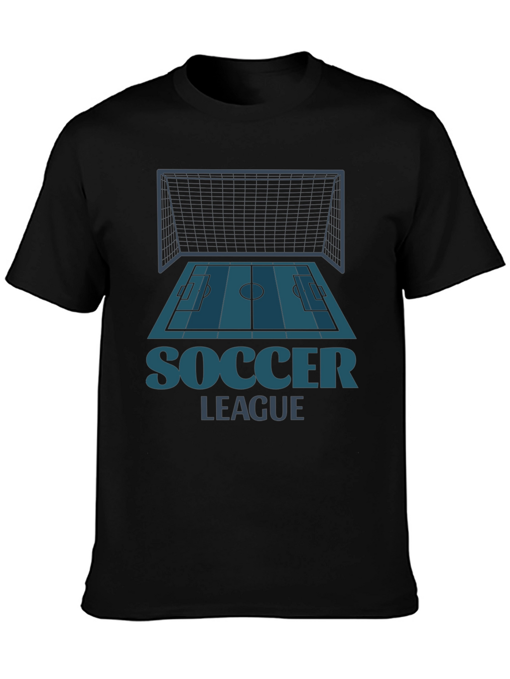 Soccer League Graphic Tee - Black