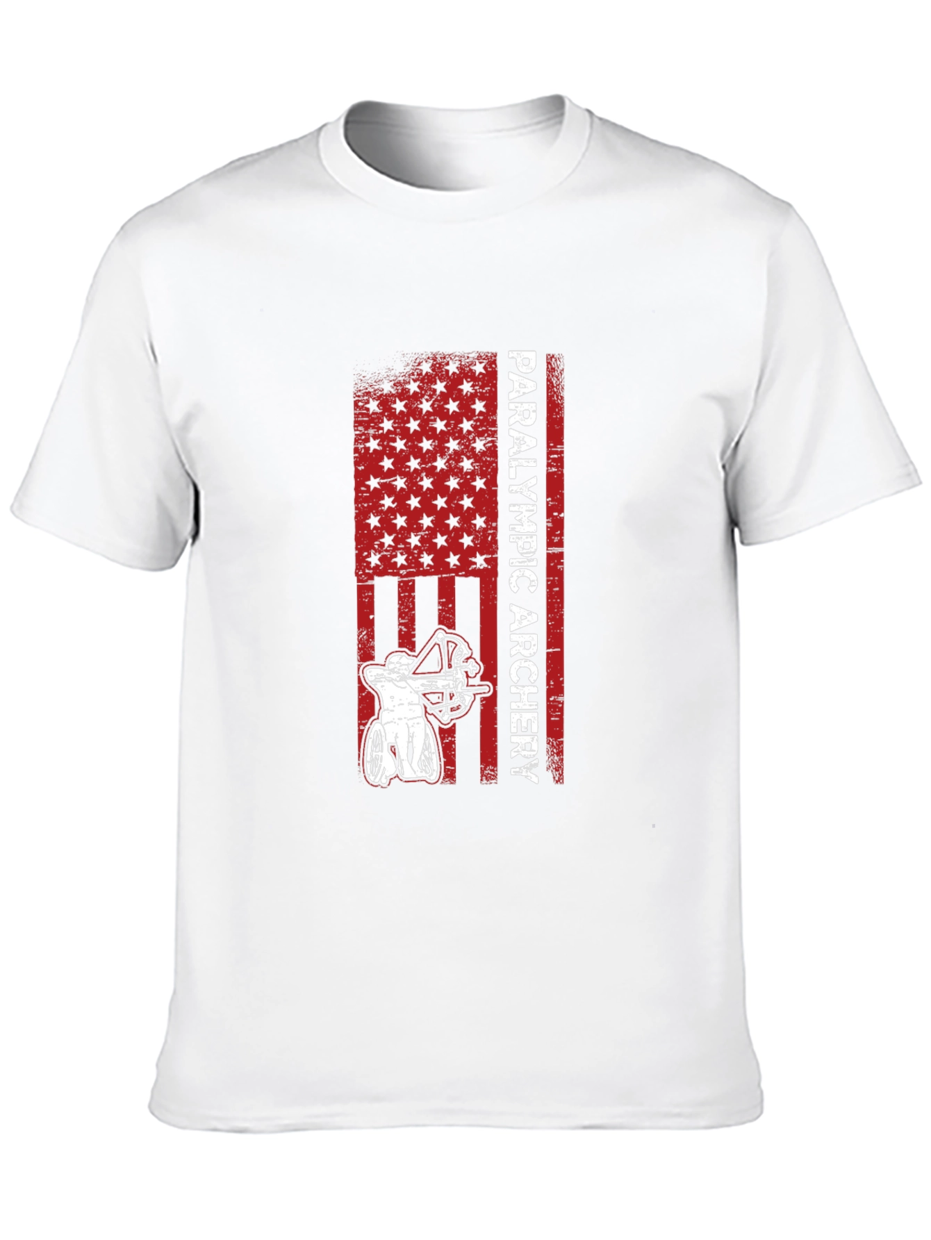 Paralympic Archery T-Shirt - Patriotic USA Design