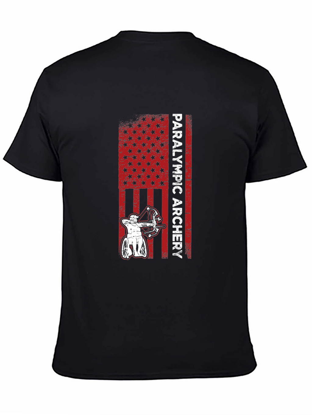 Paralympic Archery T-Shirt - Patriotic USA Design
